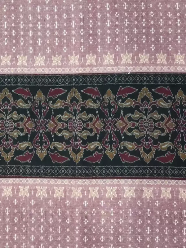 Center Bandha Fabric I Peach-Black