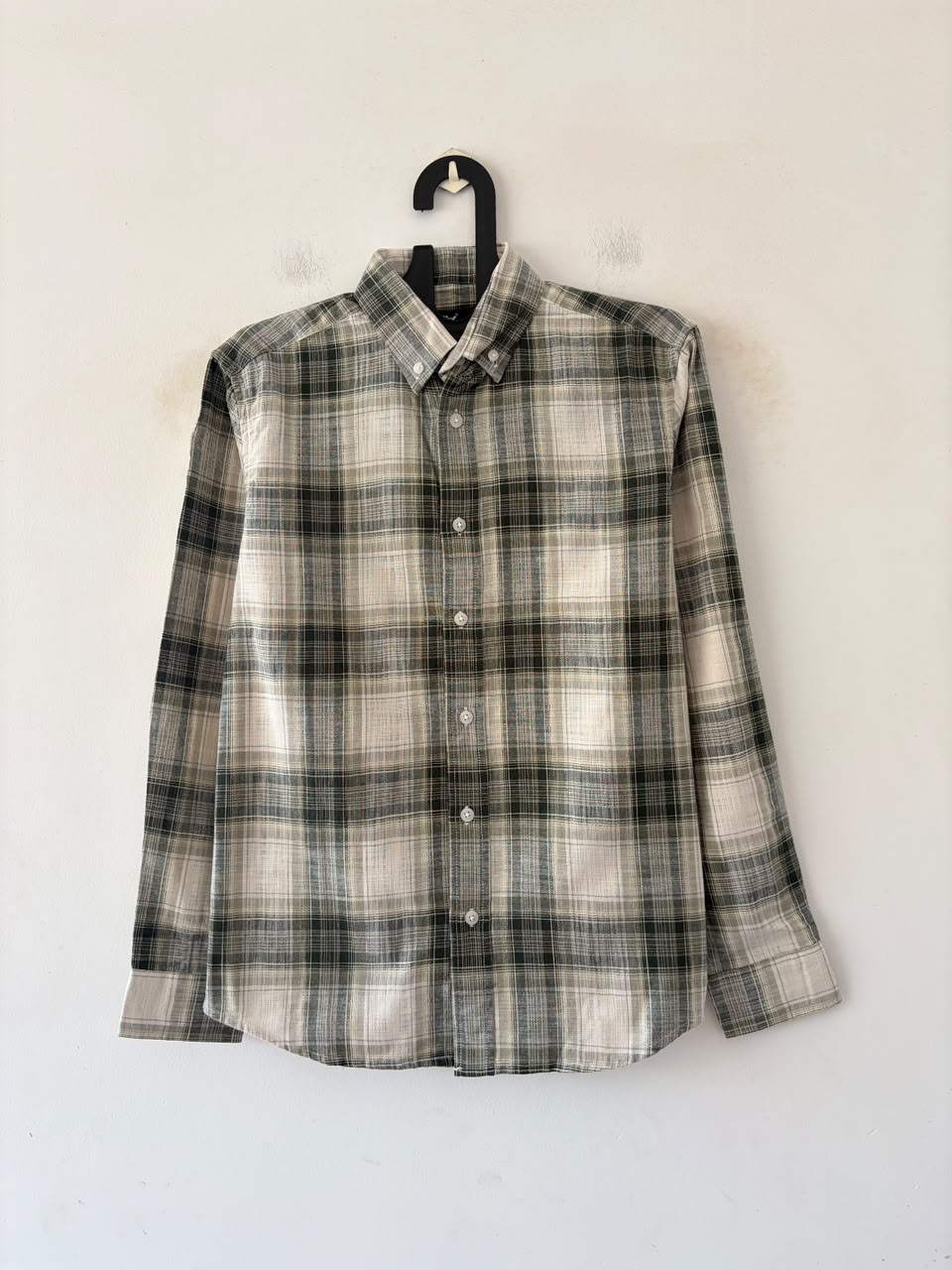 Forest beige check shirt