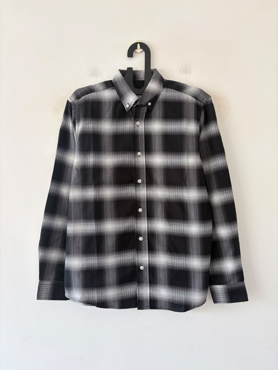 Graphite white check shirt