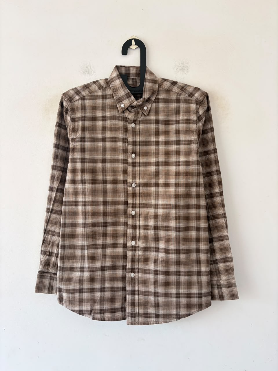 Mocha tan check shirt