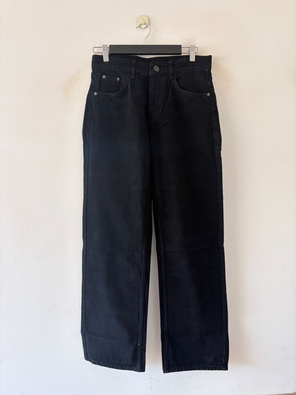 Onyx black straight fit jeans