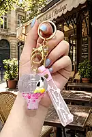 liquid glitter keychains