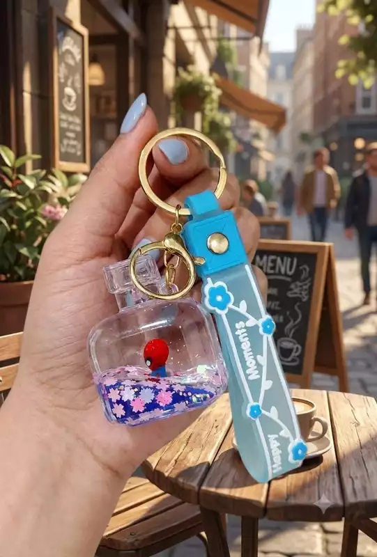 liquid glitter keychainss