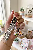 liquid glitter keychainss