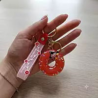 liquid glitter key Ring