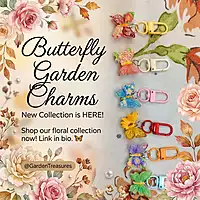 Butterfly Zip Charms