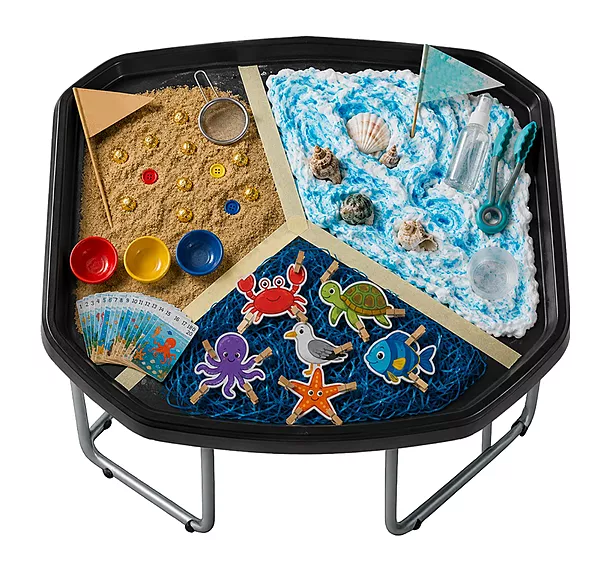 Ocean Treasure | Age 3+ | Three-Zone Sensory Tuff Tray Kit