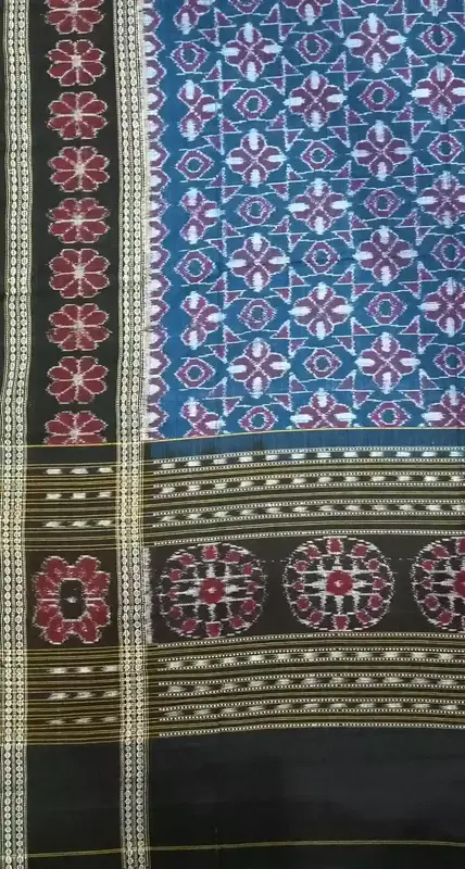 Flower Bandha Double Border Dupatta-Sumati