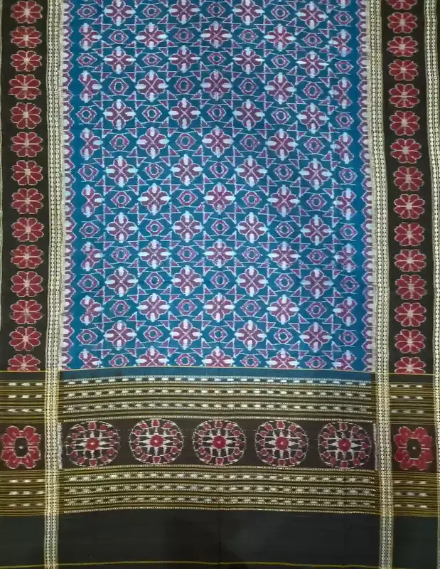 Flower Bandha Double Border Dupatta-Sumati