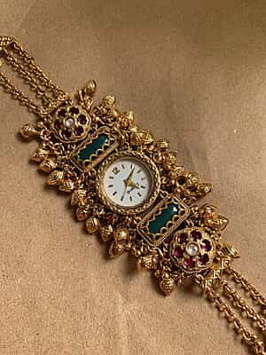 Regal Heritage Kundan & Ruby-Style Ethnic Watch Regal Heritage Kundan & Ruby-Style Ethnic Watch