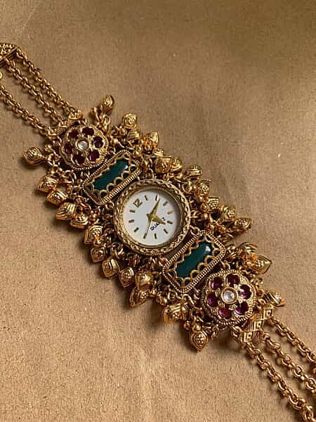 Regal Heritage Kundan & Ruby-Style Ethnic Watch Regal Heritage Kundan & Ruby-Style Ethnic Watch