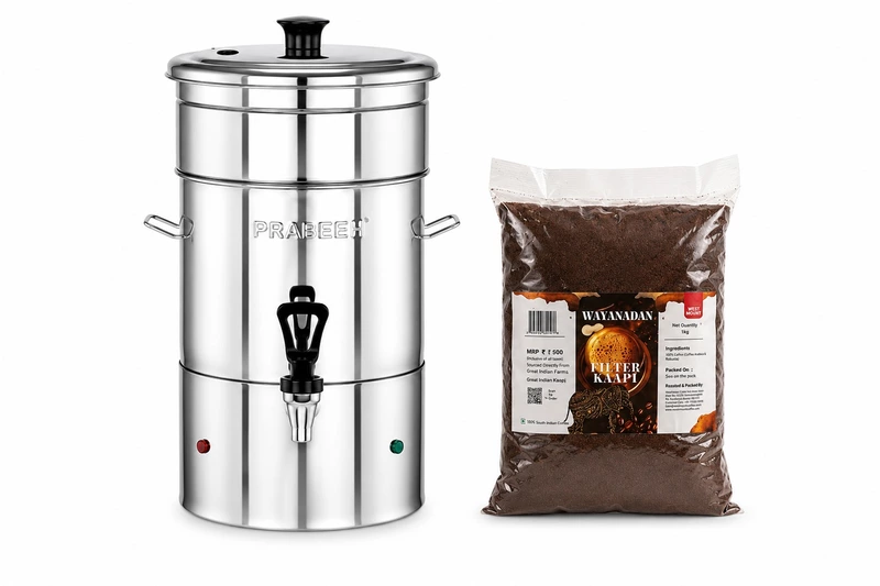 3L FILTER COFFEE MACHINE-1KG WAYANADAN FILTER KAAPI FREE