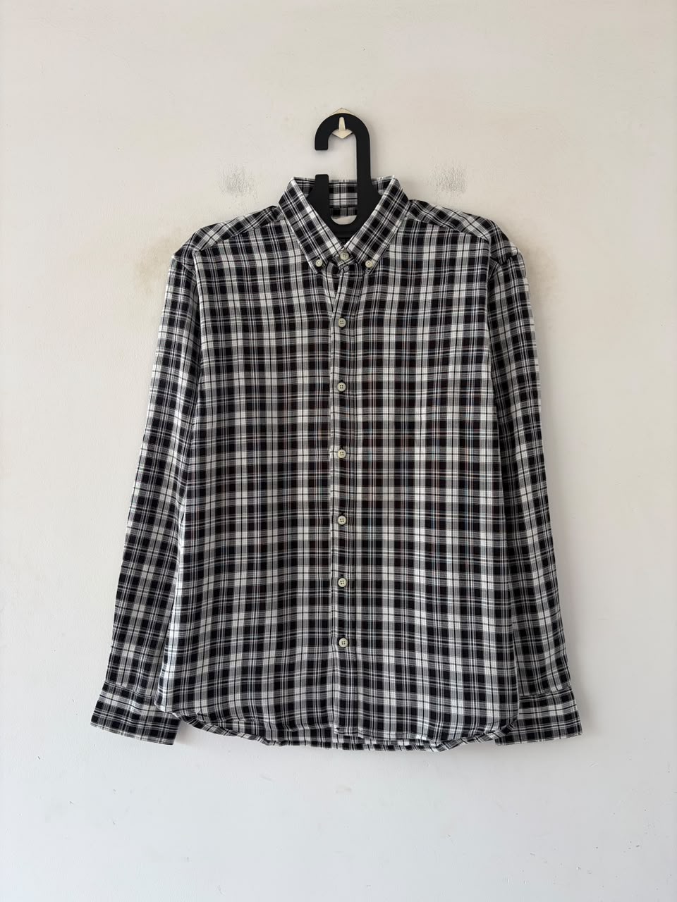 Graphite silver imp check shirt
