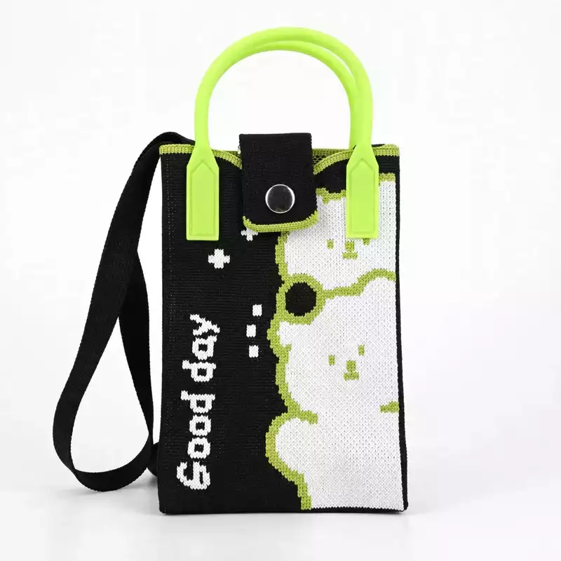 Mini Crossbody Bag For Women & Gril (Day Black Bear)