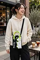 Mini Crossbody Bag For Women & Gril (Day Black Bear)