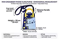 Mini Crossbody Bag For Women & Gril (Blue Panda)