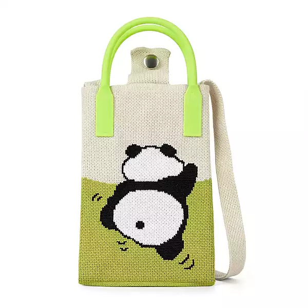 Mini Crossbody Bag For Women & Gril (Green Panda)