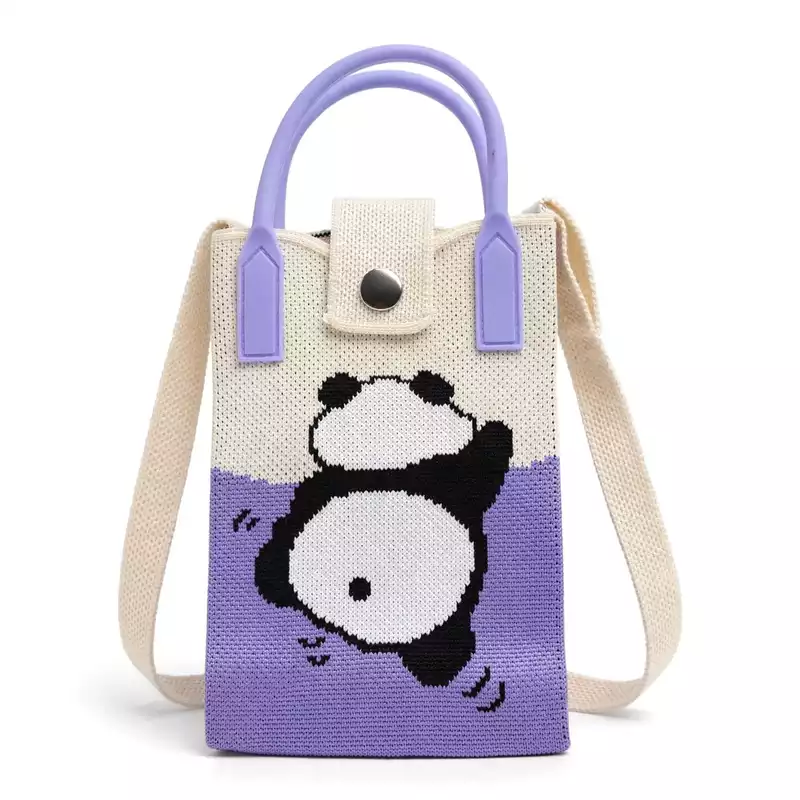 Mini Crossbody Bag For Women & Gril (Purple Panda)