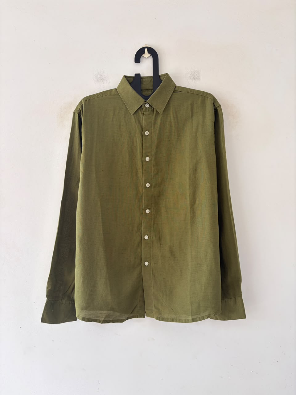 Moss luxe linen shirt