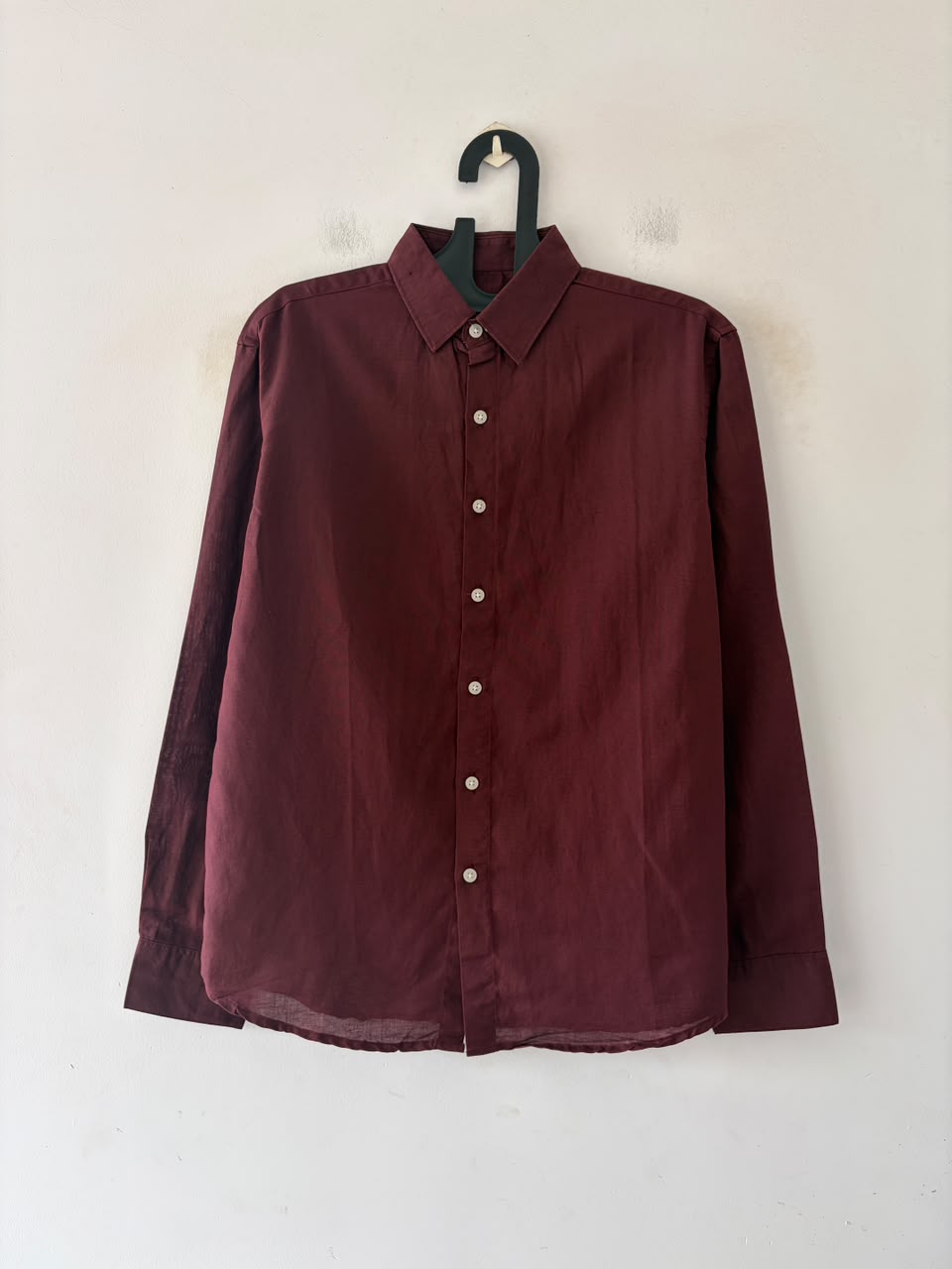 Maroon dusk linen shirt