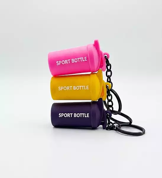 Mini Sports Bottle Keychain