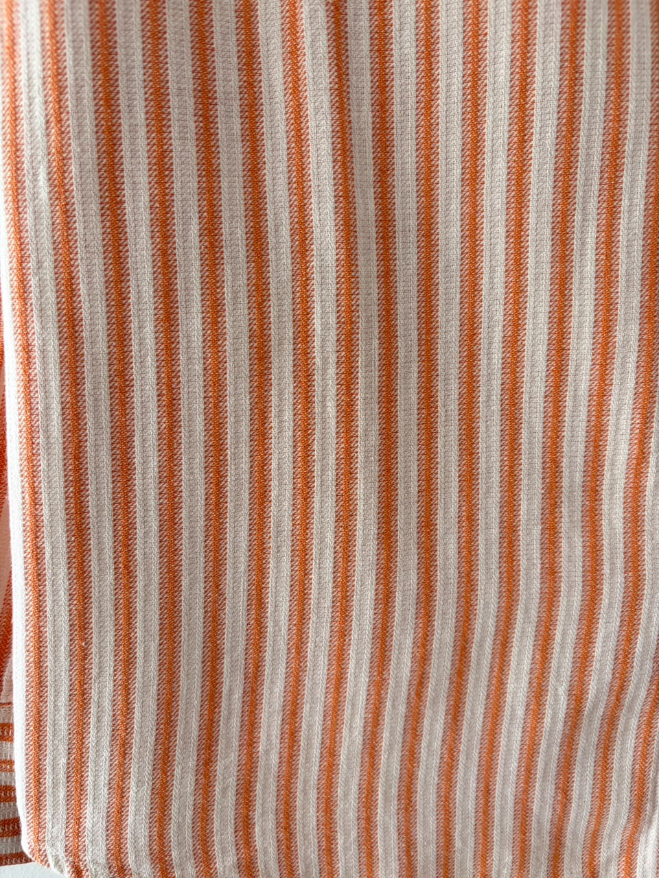 Coral orange stripes shirt
