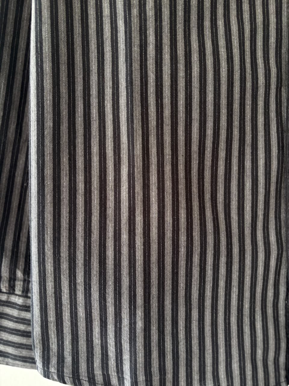 Charcoal black stripes shirt