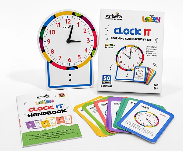 Clock It - Learning Clock | Age 6+ | 50 Task Cards