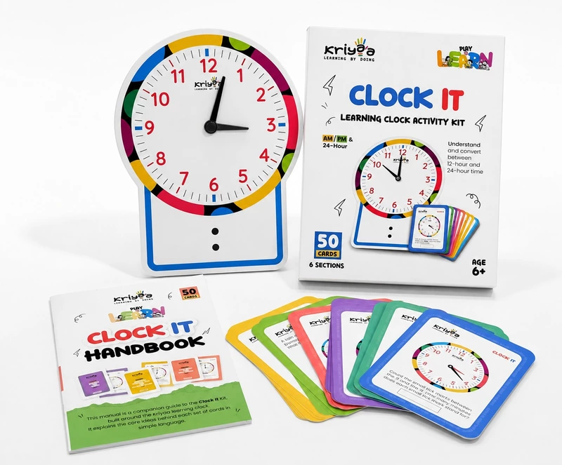 Clock It - Learning Clock | Age 6+ | 50 Task Cards