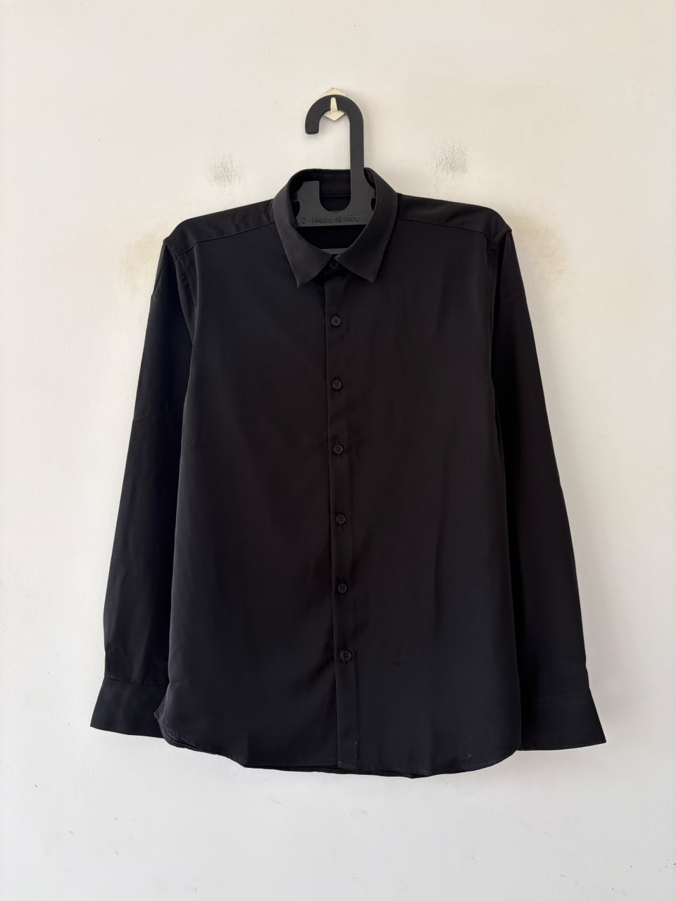 Obsidian luxe satin shirt