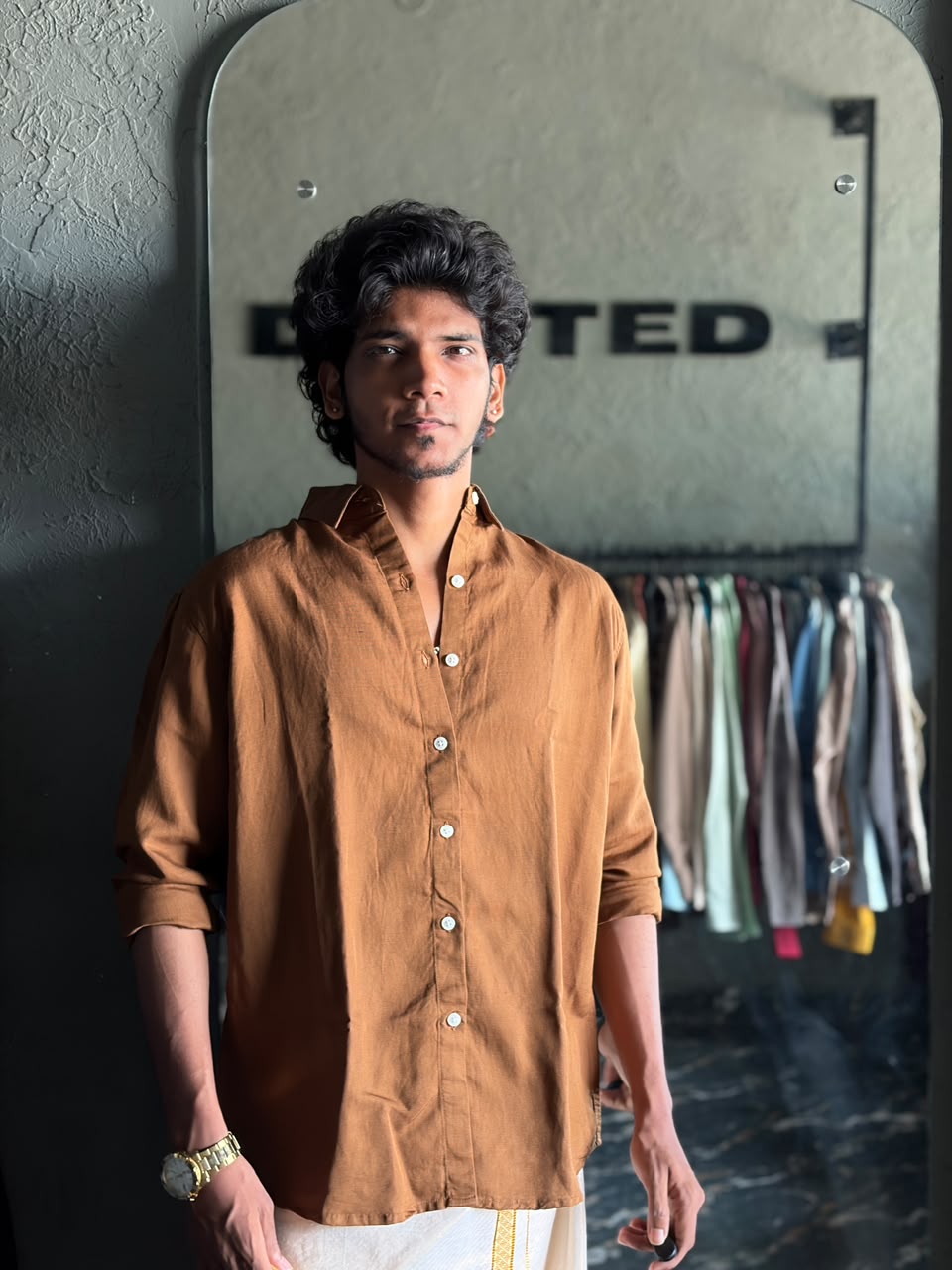 Honey luxe linen shirt