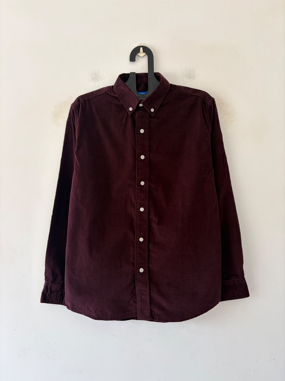 Burgundy corduroy shirt