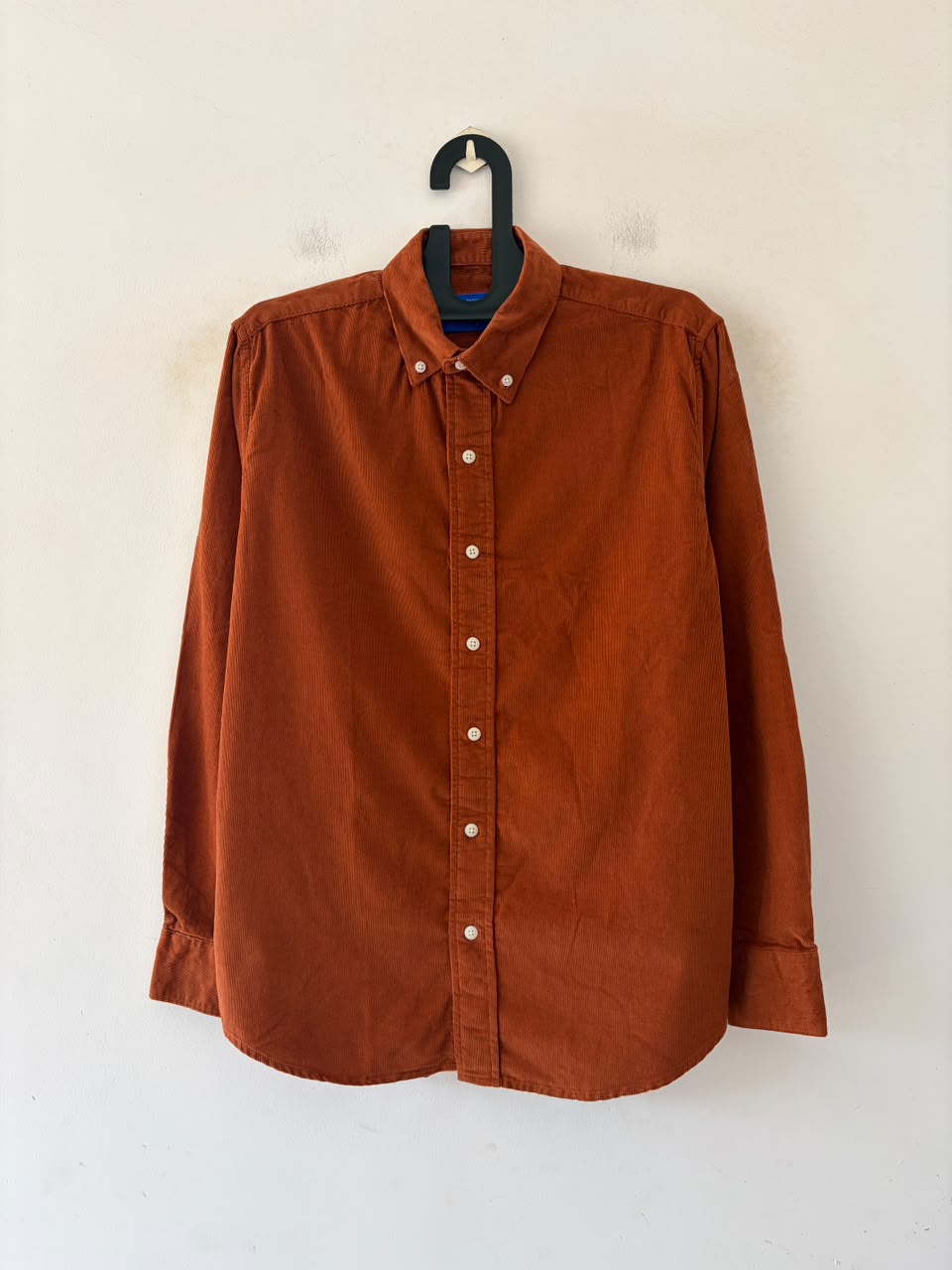 Terracotta crest corduroy shirt