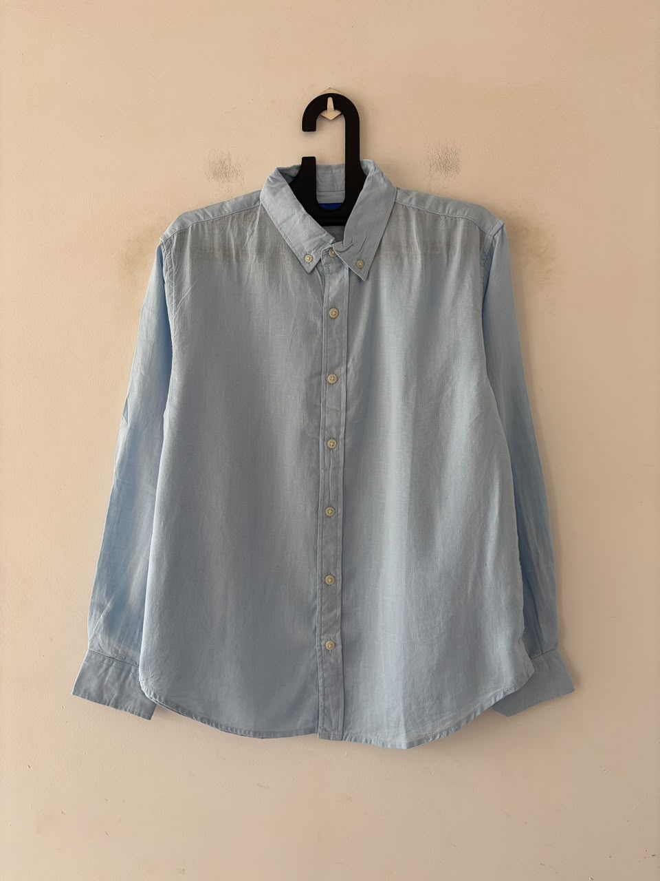 Sky blue linen shirt