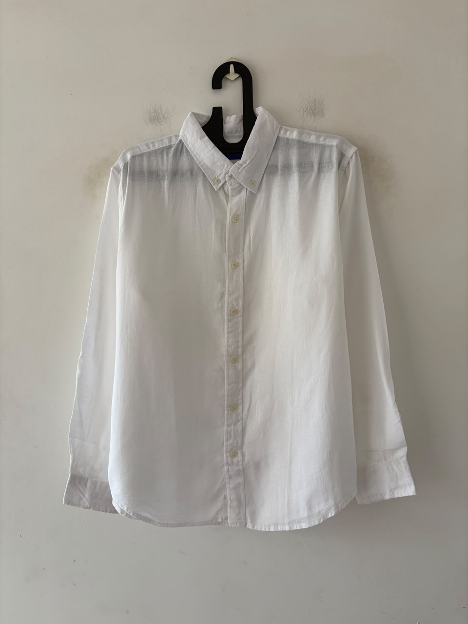 Pure white linen shirt
