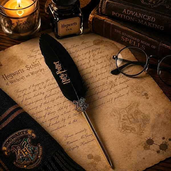 Harry Potter Collectible Feather Quill Pen (Black)