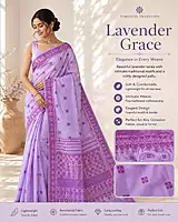Lavender elegant grace saree