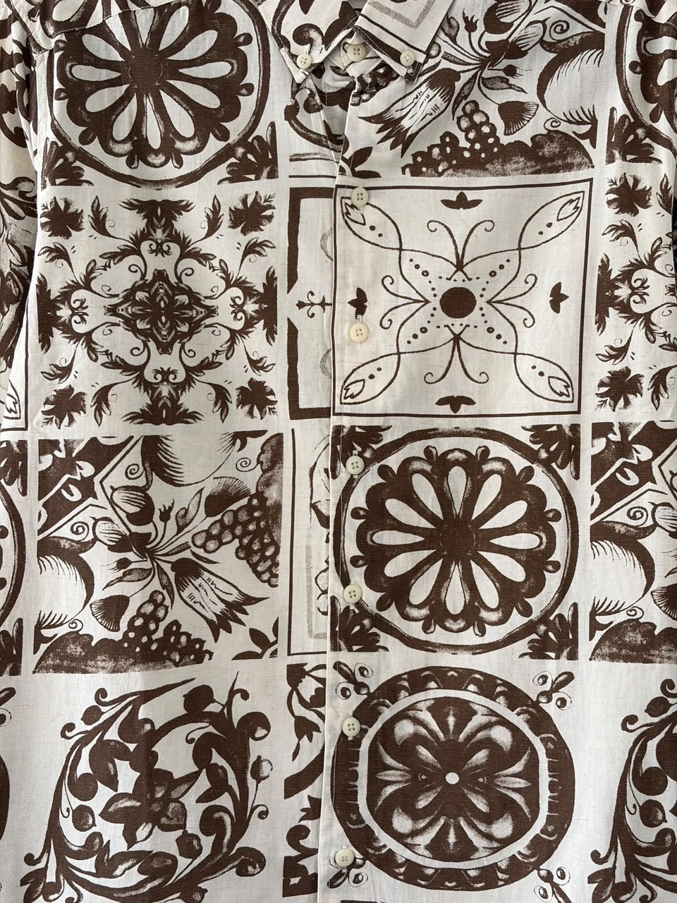 Terra mosaic printed shirt