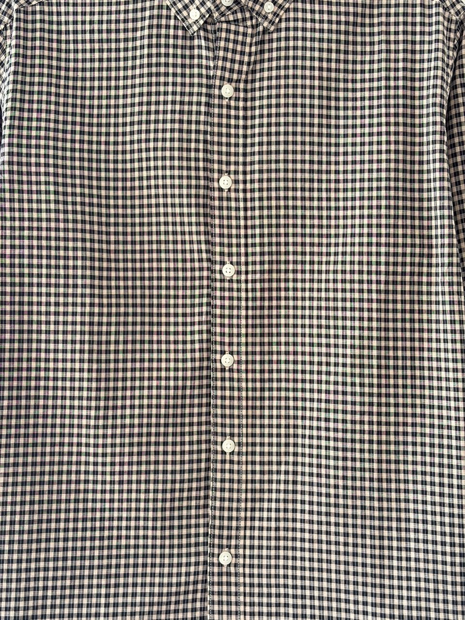 Walnut brown micro check shirt