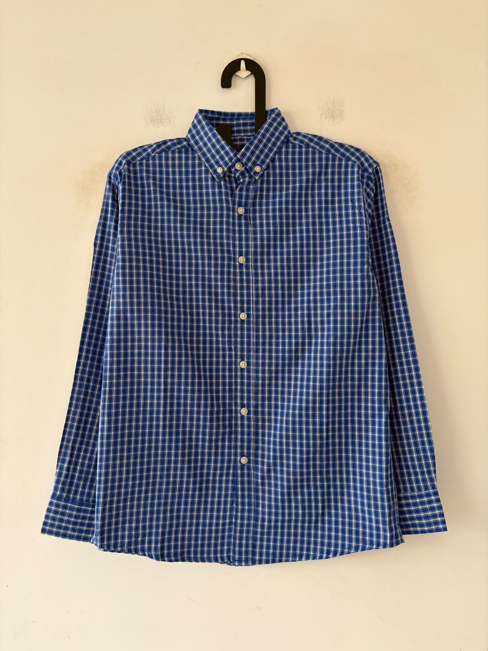Royal grid micro check shirt