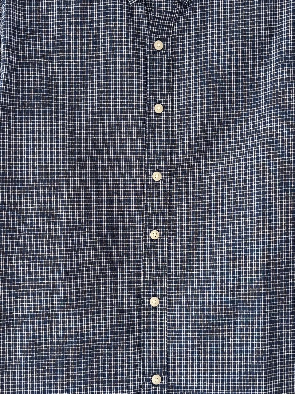Midnight blue micro check shirt