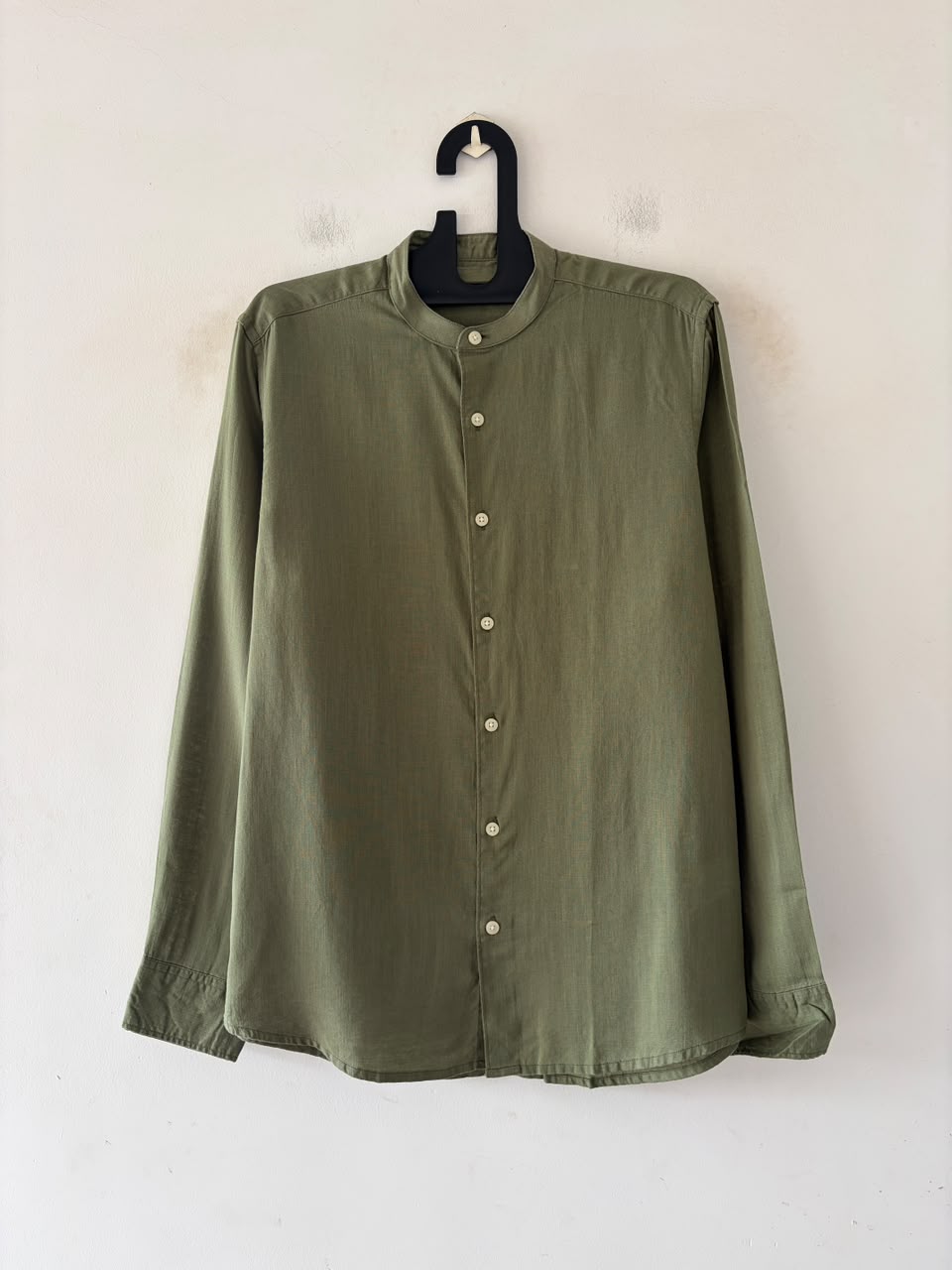 Moss olive linen mandarin