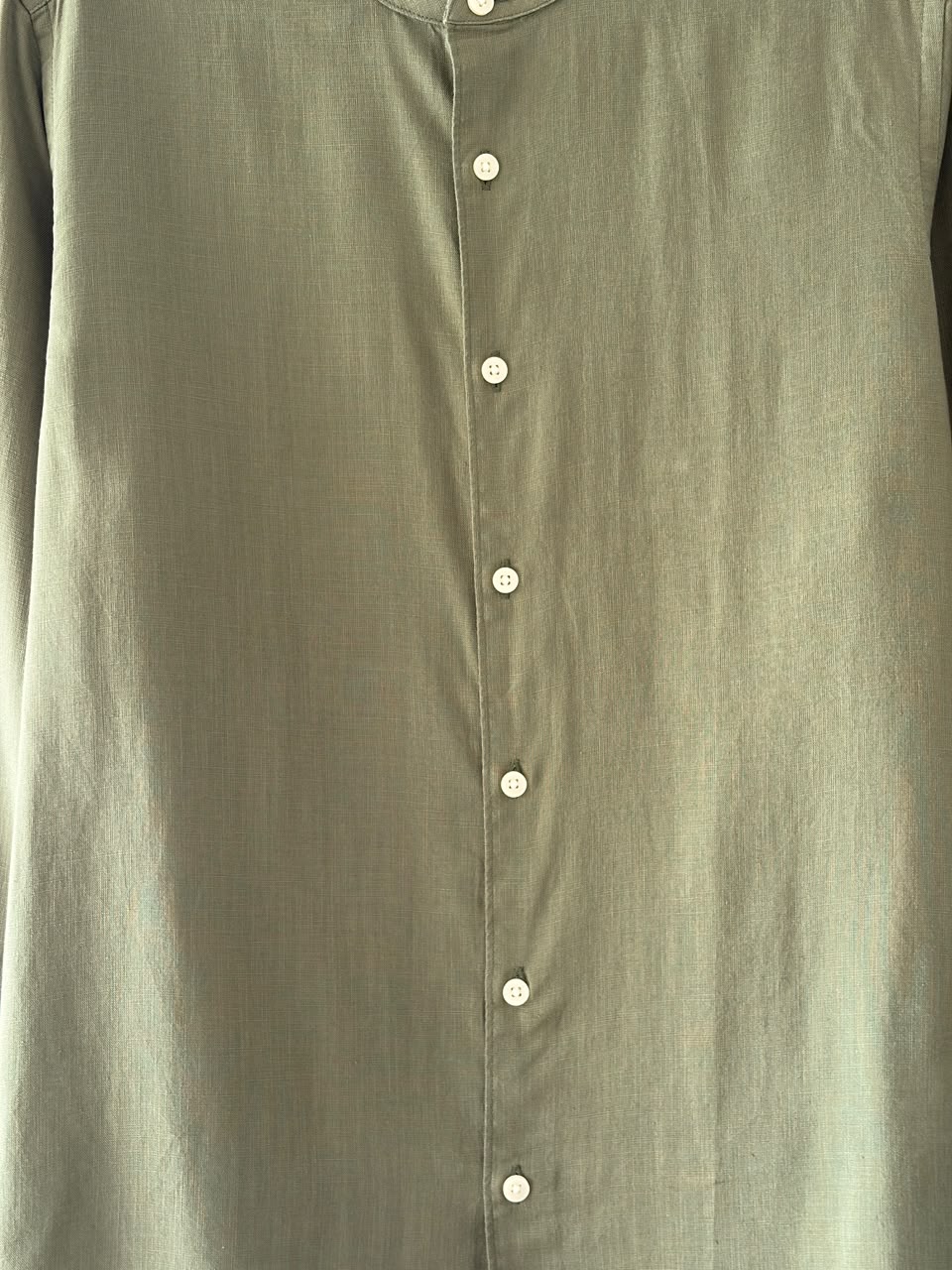 Moss olive linen mandarin