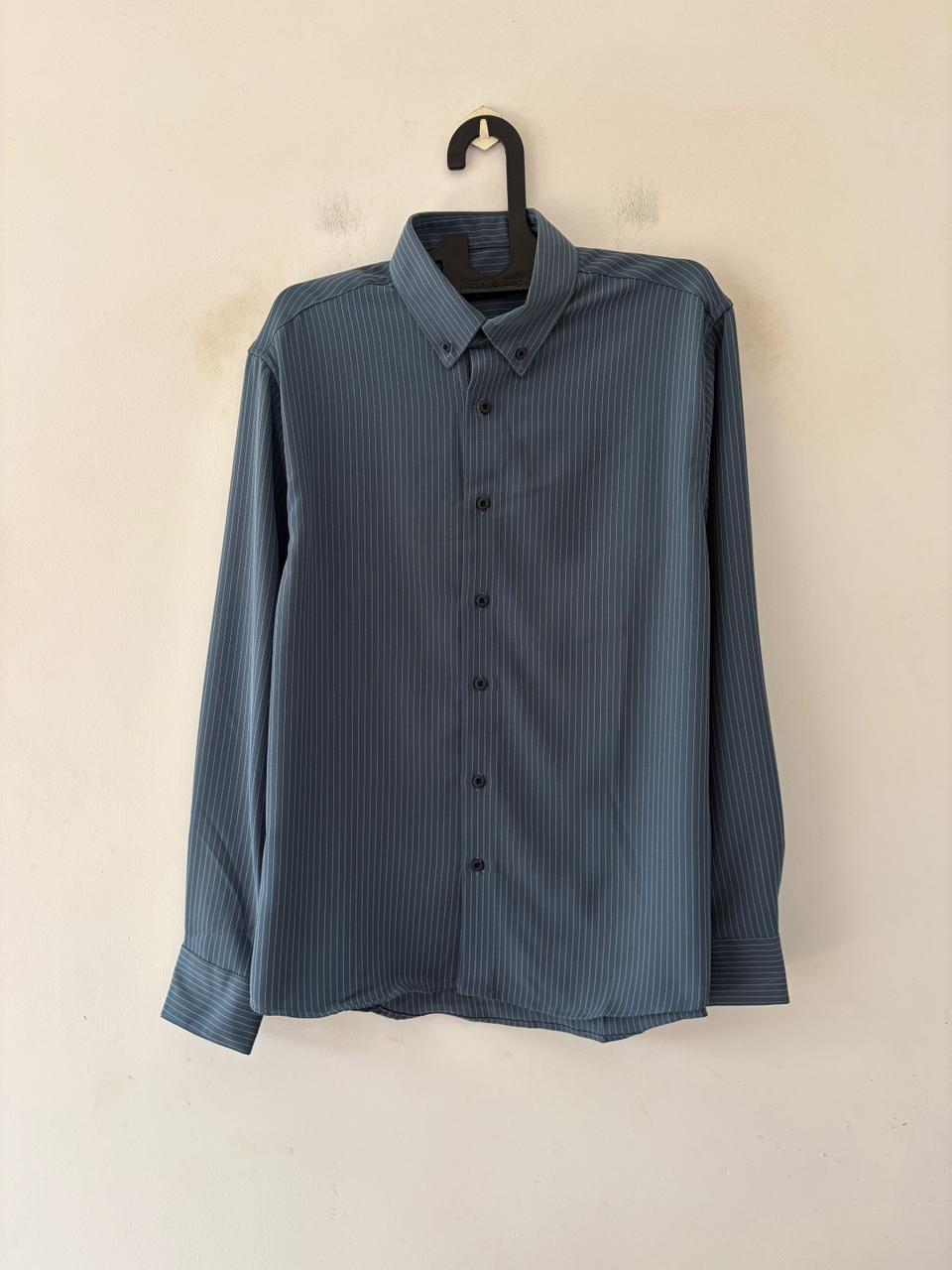 Steel blue Imp pin stripes shirt