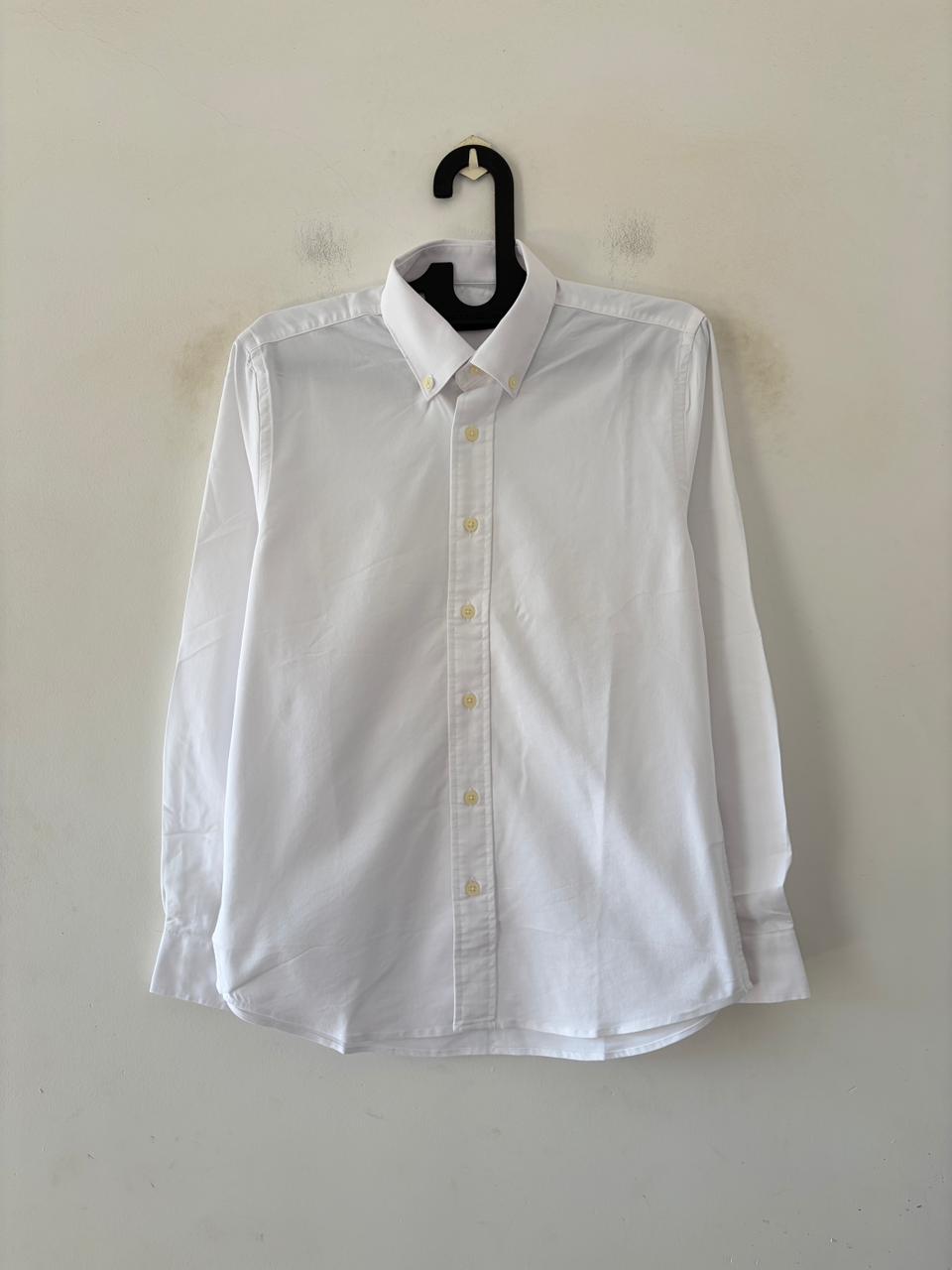 Pure white oxford shirt