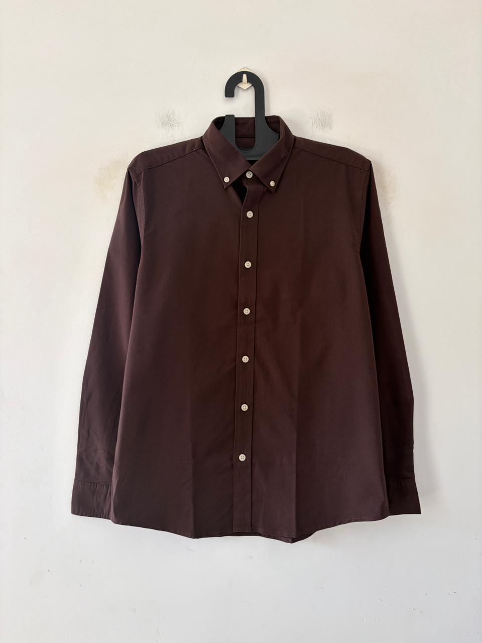 Chocolate brown oxford shirt