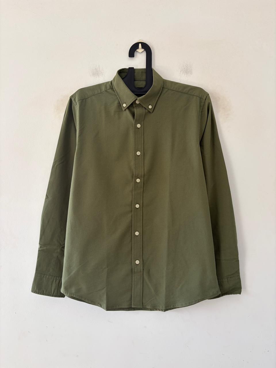 Moss green oxford shirt