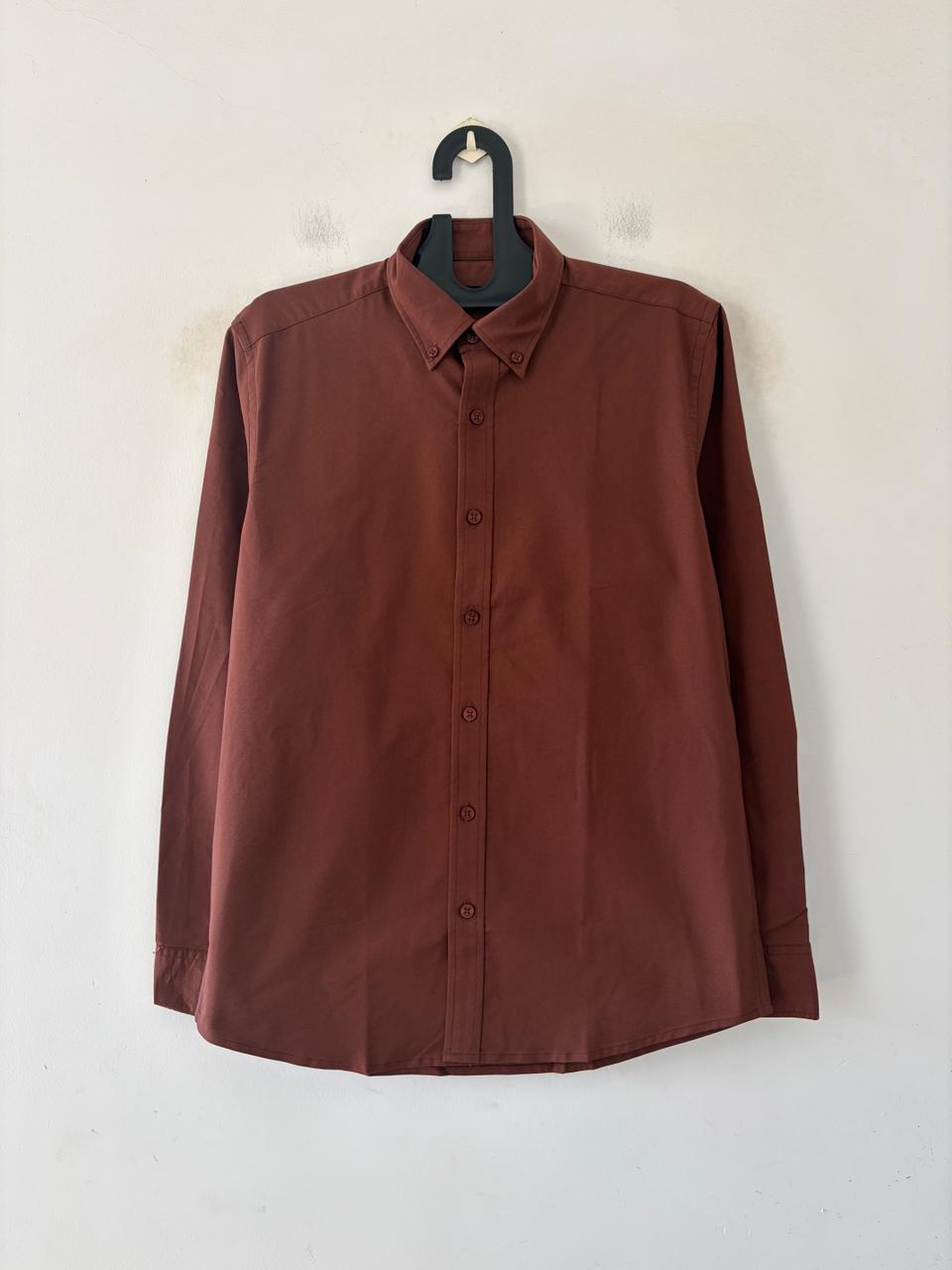 Rust crest oxford shirt