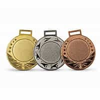 MD-9027B MEDAL IRON 2.50" BRONZ