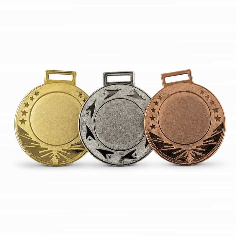 MD-9027B MEDAL IRON 2.50" BRONZ